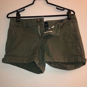 American Eagle Olive Midi Short
